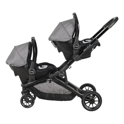 Prego Ibiza Plus Çift Yönlü Travel Sistem İkiz Bebek Arabası Gri 2223 - 5