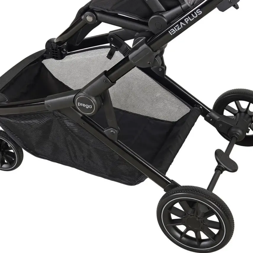 Prego Ibiza Plus Çift Yönlü Travel Sistem İkiz Bebek Arabası Gri 2223 - 9