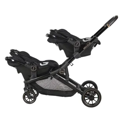 Prego Ibiza Plus Çift Yönlü Travel Sistem İkiz Bebek Arabası Siyah 2223 - 8