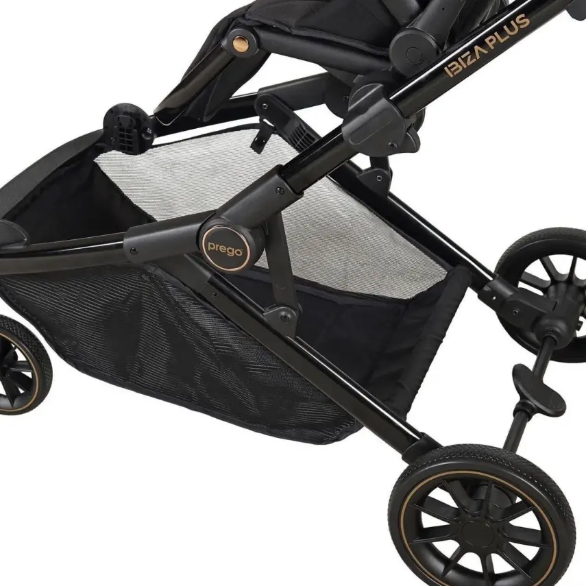 Prego Ibiza Plus Çift Yönlü Travel Sistem İkiz Bebek Arabası Siyah 2223 - 9