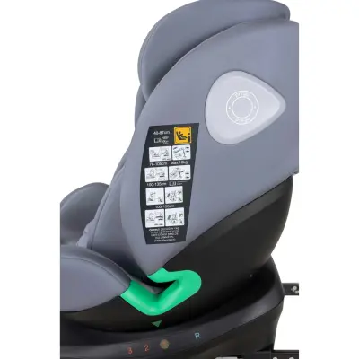 Prego Tronfix 360° Dönebilen Isofixli I-Size Oto Koltuğu 0-36 Kg Gri Q9004 - 12