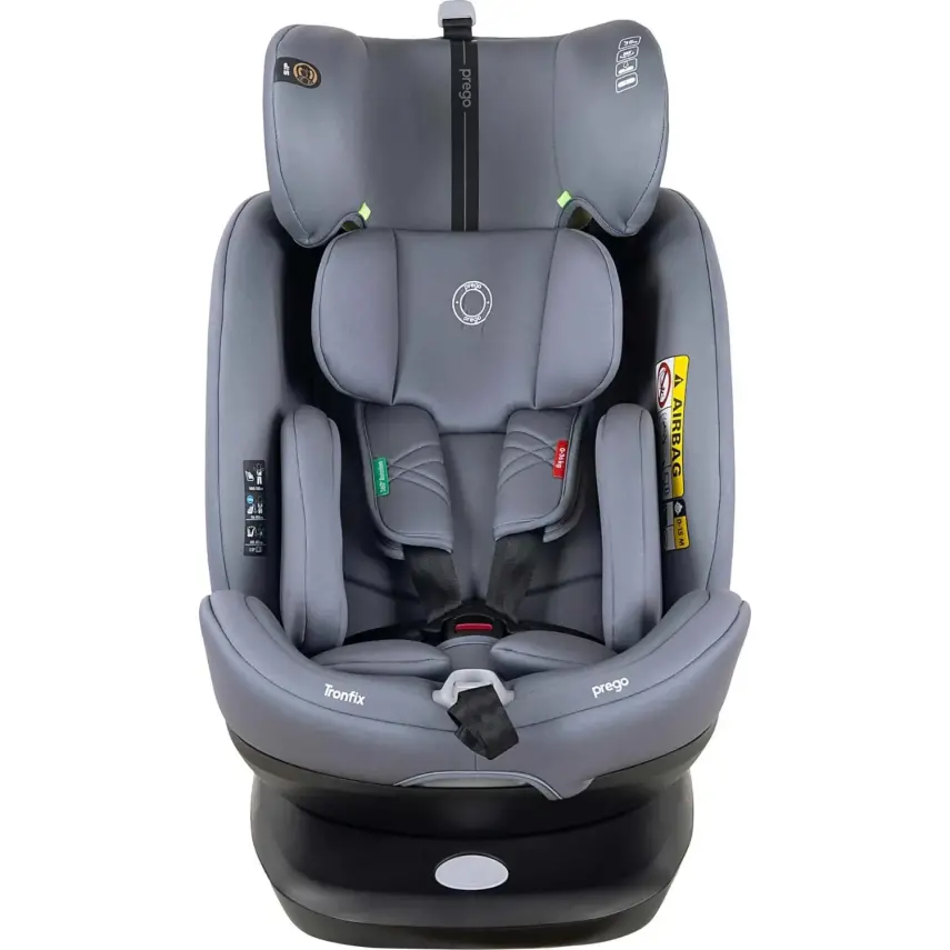 Prego Tronfix 360° Dönebilen Isofixli I-Size Oto Koltuğu 0-36 Kg Gri Q9004 - 4