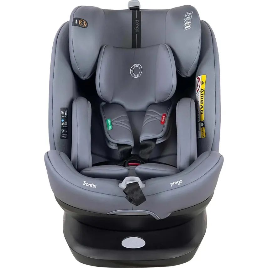 Prego Tronfix 360° Dönebilen Isofixli I-Size Oto Koltuğu 0-36 Kg Gri Q9004 - 2