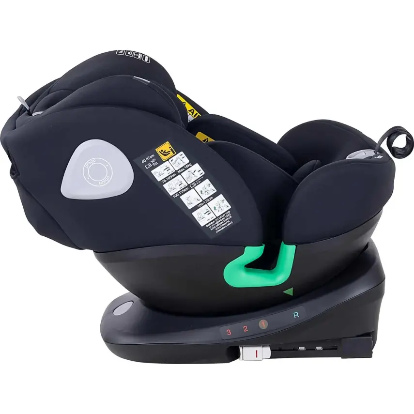 Prego Tronfix 360° Dönebilen Isofixli I-Size Oto Koltuğu 0-36 Kg Siyah Q9004 - 5