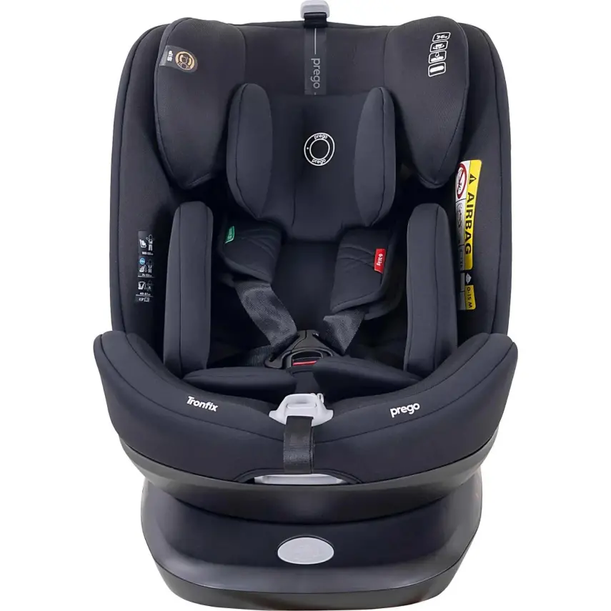 Prego Tronfix 360° Dönebilen Isofixli I-Size Oto Koltuğu 0-36 Kg Siyah Q9004 - 2