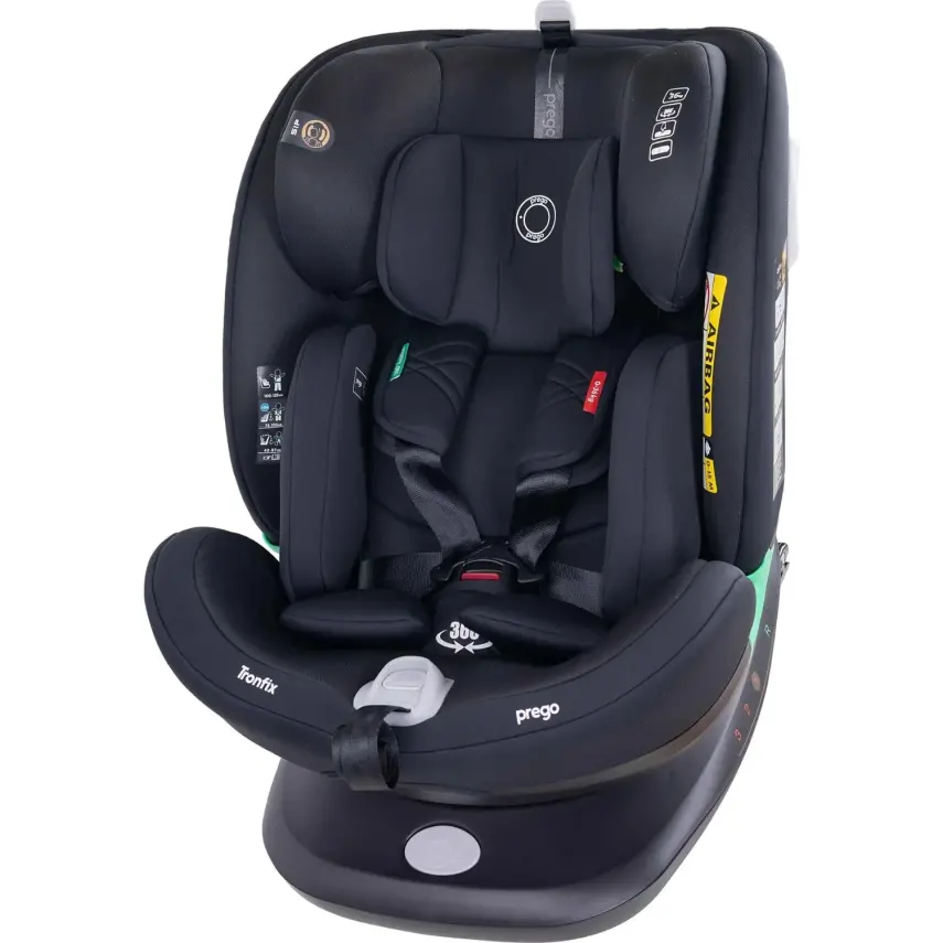 Prego Tronfix 360° Dönebilen Isofixli I-Size Oto Koltuğu 0-36 Kg Siyah Q9004 - 12