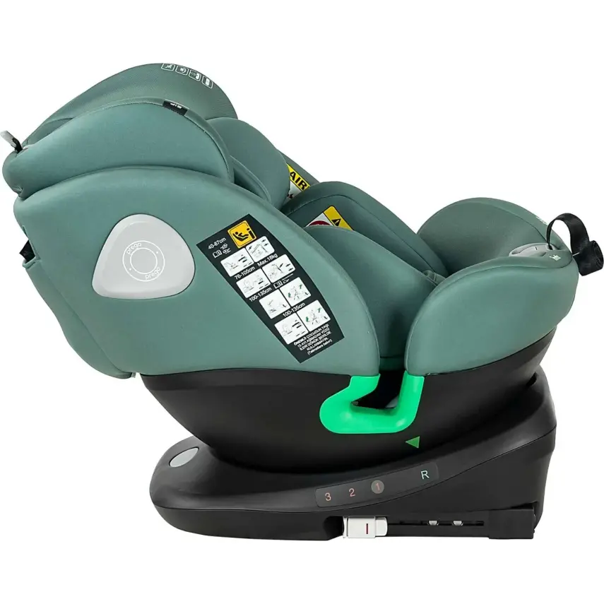 Prego Tronfix 360° Dönebilen Isofixli I-Size Oto Koltuğu 0-36 Kg Yeşil Q9004 - 3