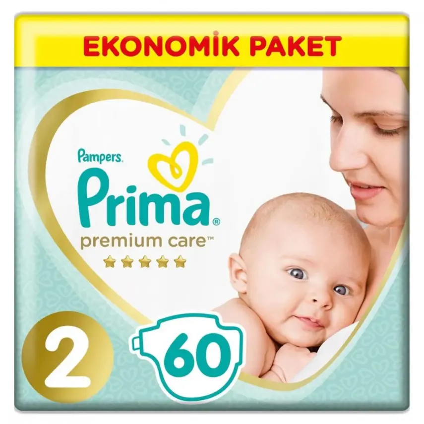 Prima Premium Care Bebek Bezi 2 Beden Mini 4-8 Kg 60lı Ekonomik Paket - 3
