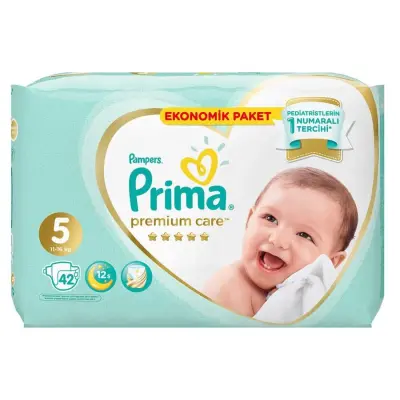 Prima Premium Care Bebek Bezi 5 Beden Juniour 18+ Kg 42li Ekonomik Paket - 15