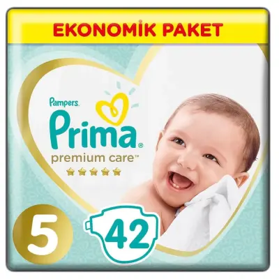 Prima Premium Care Bebek Bezi 5 Beden Juniour 18+ Kg 42li Ekonomik Paket