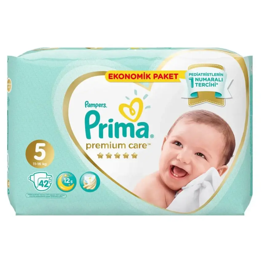 Prima Premium Care Bebek Bezi 5 Beden Juniour 18+ Kg 42li Ekonomik Paket - 6