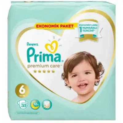 Prima Premium Care Bebek Bezi 6 Beden 13+ Kg 35Li Ekonomik Bm Care Sensitive Islak Mendilli Avantaj  - 2