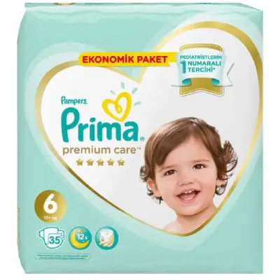 Prima Premium Care Bebek Bezi 6 Beden 13+ Kg 35li Ekonomik Paket - 9