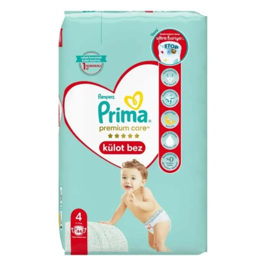 Prima Premium Care Külot Bebek Bezi 4 Beden Maxi 9-14 Kg 44lü - 1