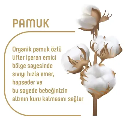 Pure Baby Organik Bebek Bezi 4 Beden Maxi 52li Jumbo Paket - 2