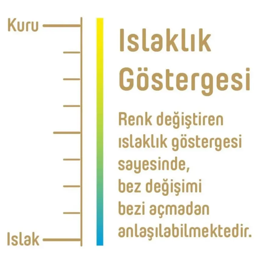 Pure Baby Organik Bebek Bezi 5 Beden Junior 76lı Islak Mendil Hediyeli - 13