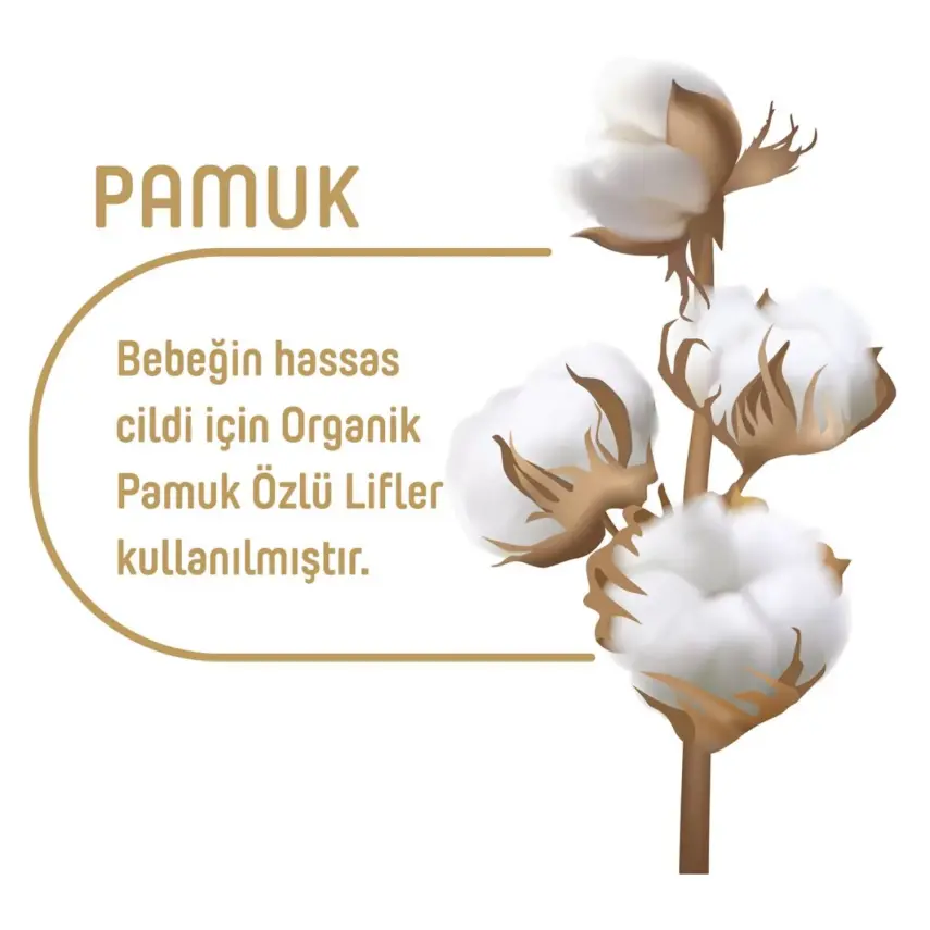 Pure Baby Organik Pamuklu Bebek Islak Havlu 90lı - 9