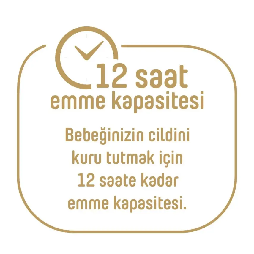 Pure Baby Pamuk Bebek Bezi Yenidoğan 64lü Jumbo Paket - 7