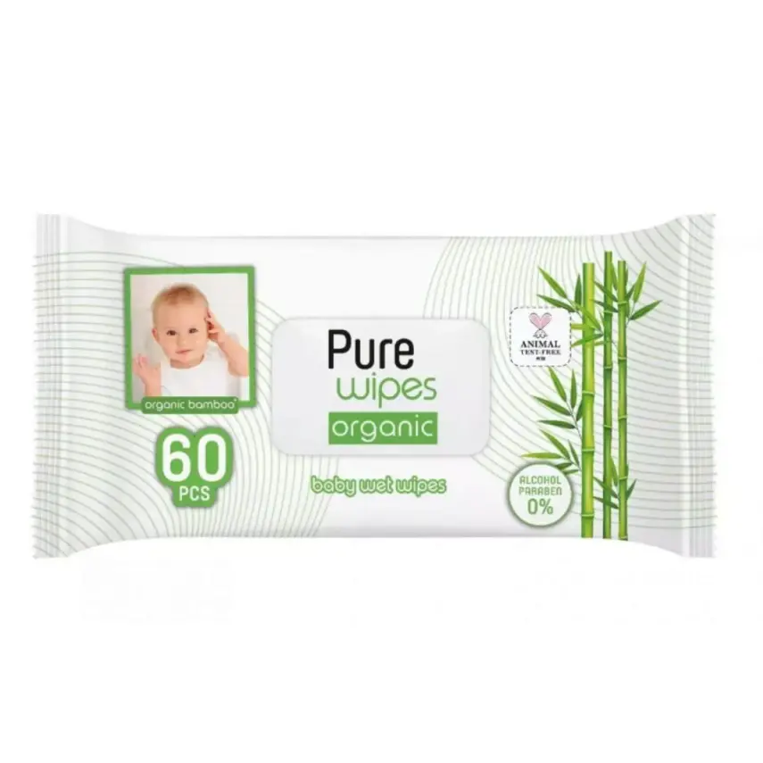 Pure Wipes Bambu Bebek Islak Havlu 3x60lı - 6