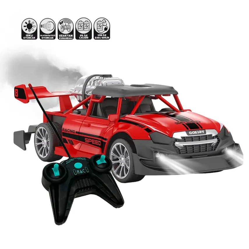 Rc Spray Fonksiyonlu Uzaktan Kumandalı Araba 1/24 - 1