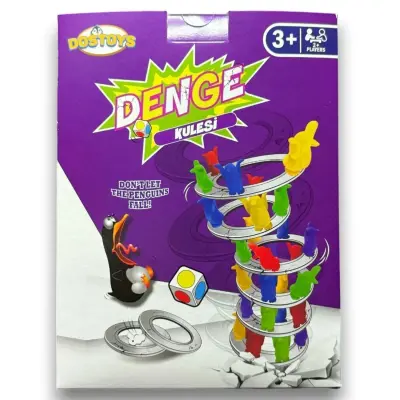 Renkli Penguenler Denge Kule Oyunu - 2