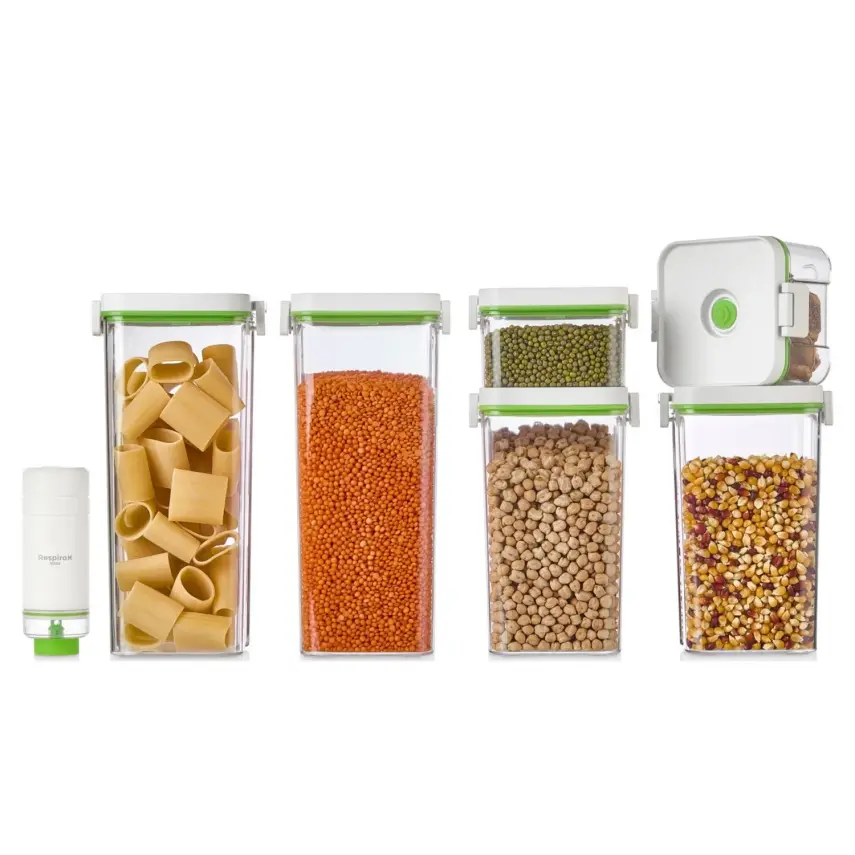 Respiroxhome Vakumlu Saklama Kabı Seti 6lı Şarjlı Otomatik Pompalı - 3