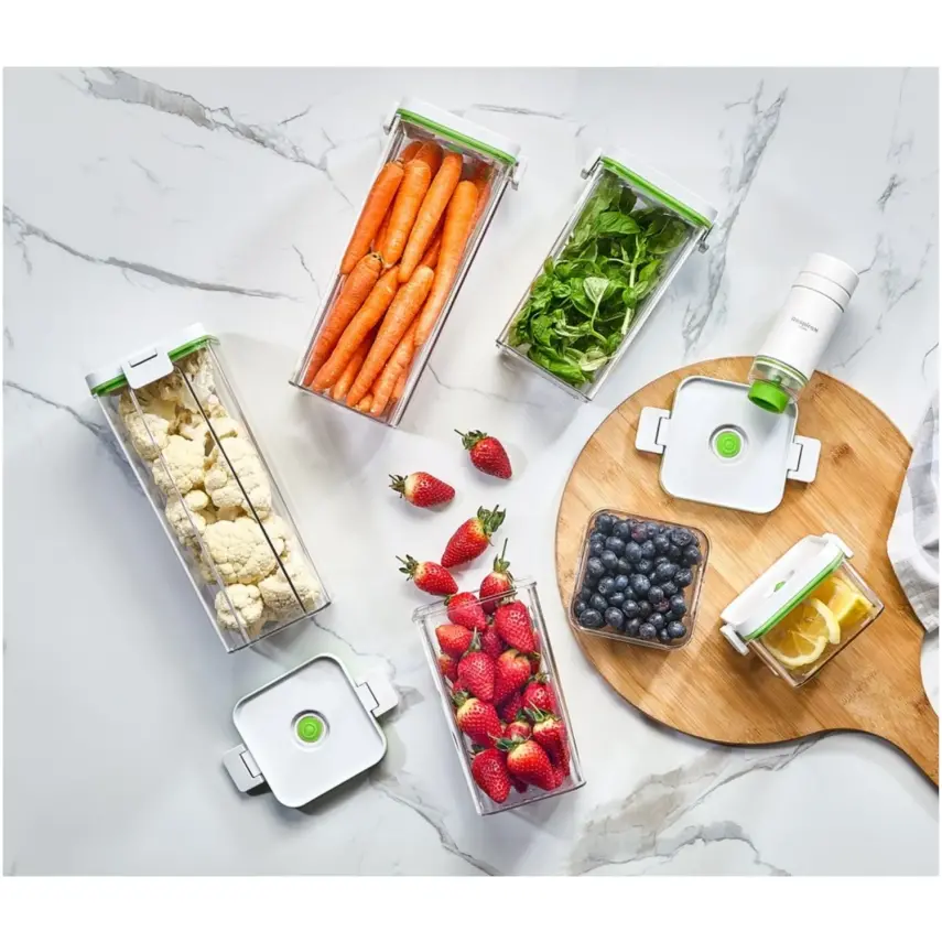 Respiroxhome Vakumlu Saklama Kabı Seti 6lı Şarjlı Otomatik Pompalı - 8