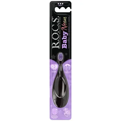 Rocs Baby Diş Fırçası Neon 0-3 Yaş - 3