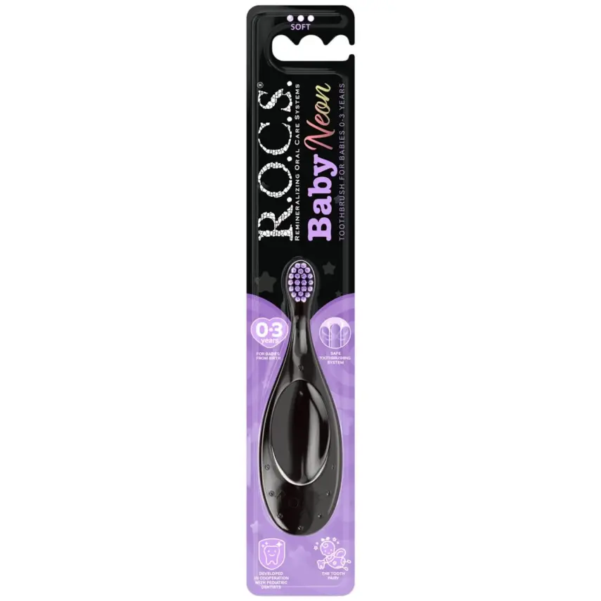 Rocs Baby Diş Fırçası Neon 0-3 Yaş - 3