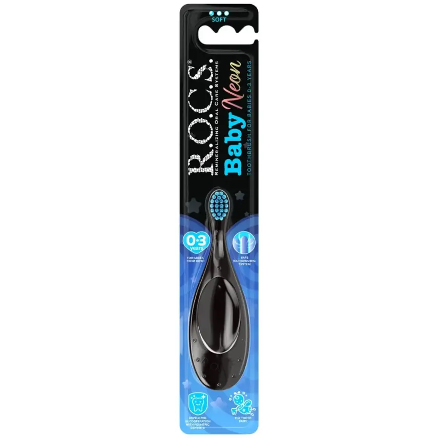 Rocs Baby Diş Fırçası Neon 0-3 Yaş - 5