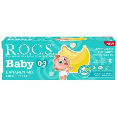 Rocs Baby Diş Macunu Muz Püresi 0-3 Yaş - 5