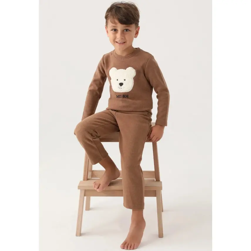 RolyPoly Erkek Çocuk Eşofman Takımı Hardal - 1