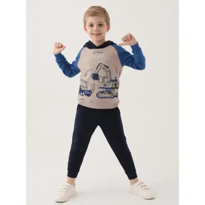 RolyPoly Erkek Çocuk Eşofman Takımı Kum - 6