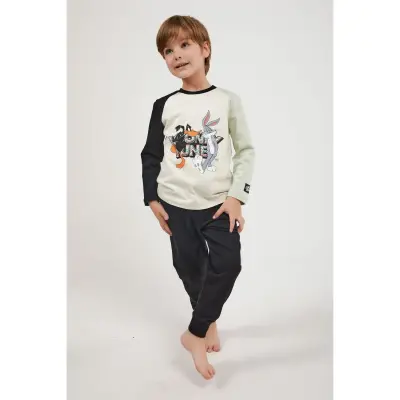 RolyPoly Erkek Looney Tunes Pijama Takımı Kemik - 10