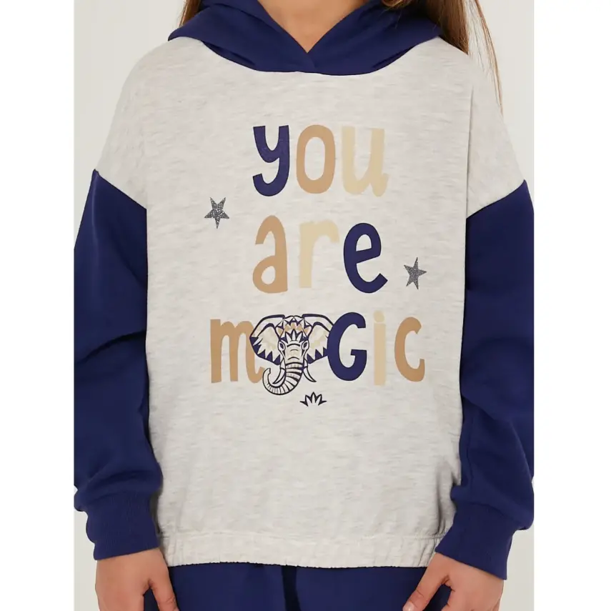 RolyPoly Kız Eşofman Takımı Bej Melanj - 5