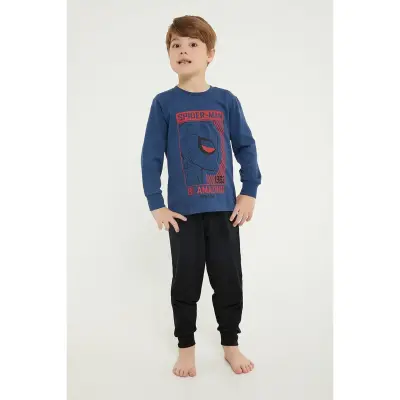RolyPoly Spider Man Erkek Pijama Takımı Cobalt - 8