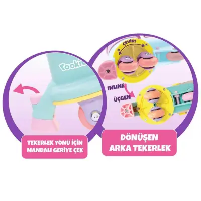 Rookie Ayarlanabilir Dönüşen Tekerlekli 2 In 1 Twisty Paten - Pembe - 5