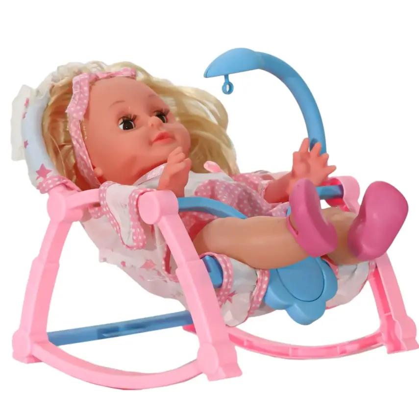 Roza Salıncaklı Altını Islatan Bebek Sesli - 5