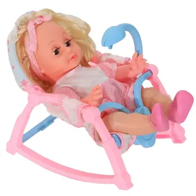 Roza Salıncaklı Altını Islatan Bebek Sesli - 6