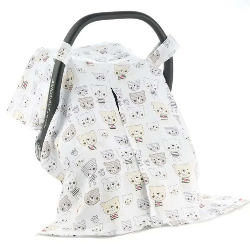 SafeMom Müslin Ana Kucağı Örtüsü Bear - 1
