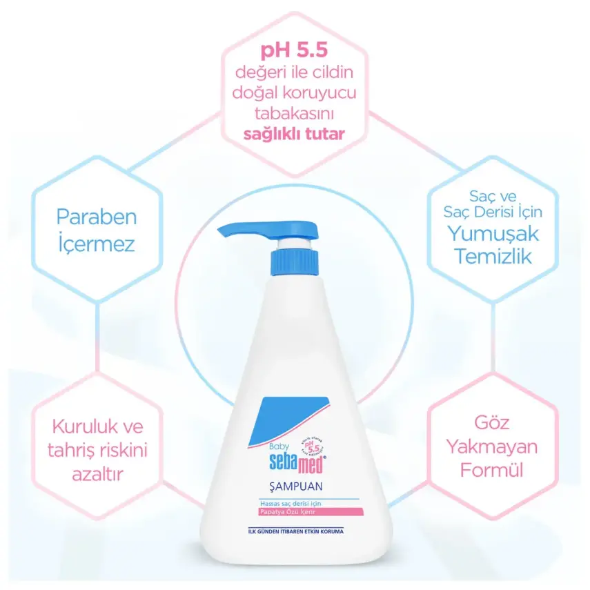 Sebamed Baby Nemlendirici Etkili Papatya Özütlü Bebek Şampuanı 750 ml - 20