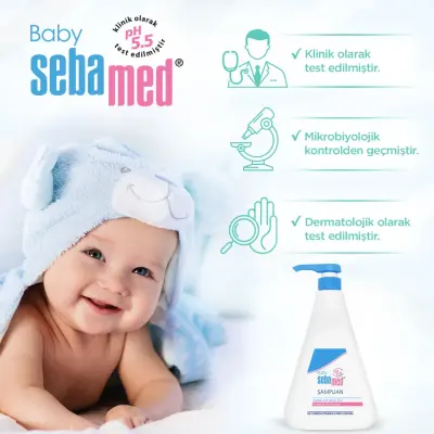 Sebamed Baby Nemlendirici Etkili Papatya Özütlü Bebek Şampuanı 750 ml - 12