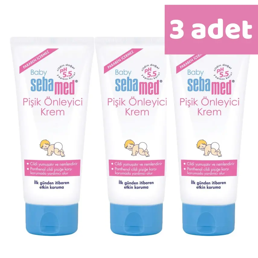 Sebamed Bebek Pişik Kremi 100 ml x3 - 1