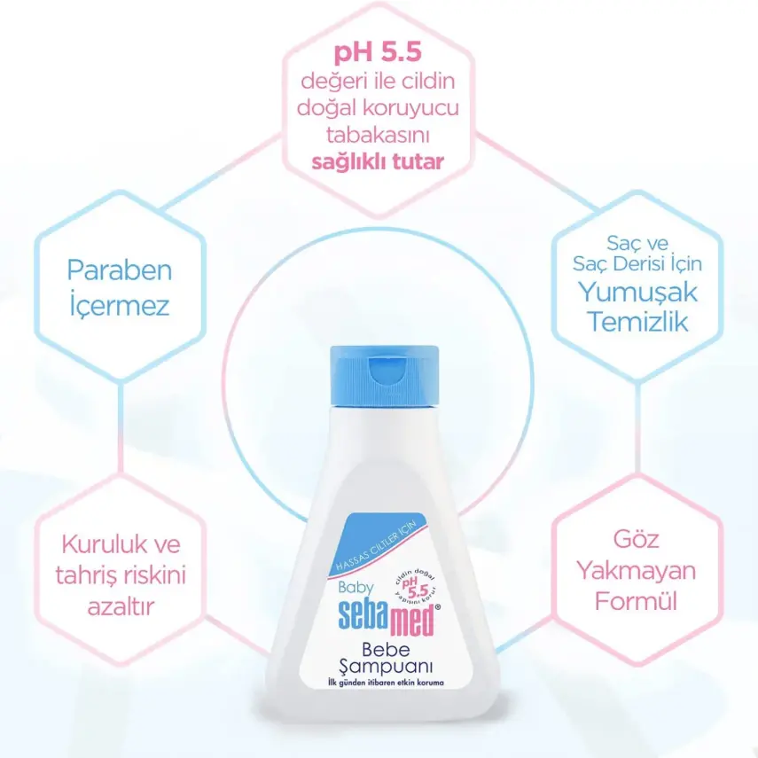 Sebamed Bebek Saç ve Vücut Şampuanı 150 ml x3 - 3