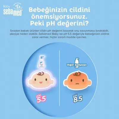 Sebamed Bebek Saç ve Vücut Şampuanı 150 ml x3 - 5