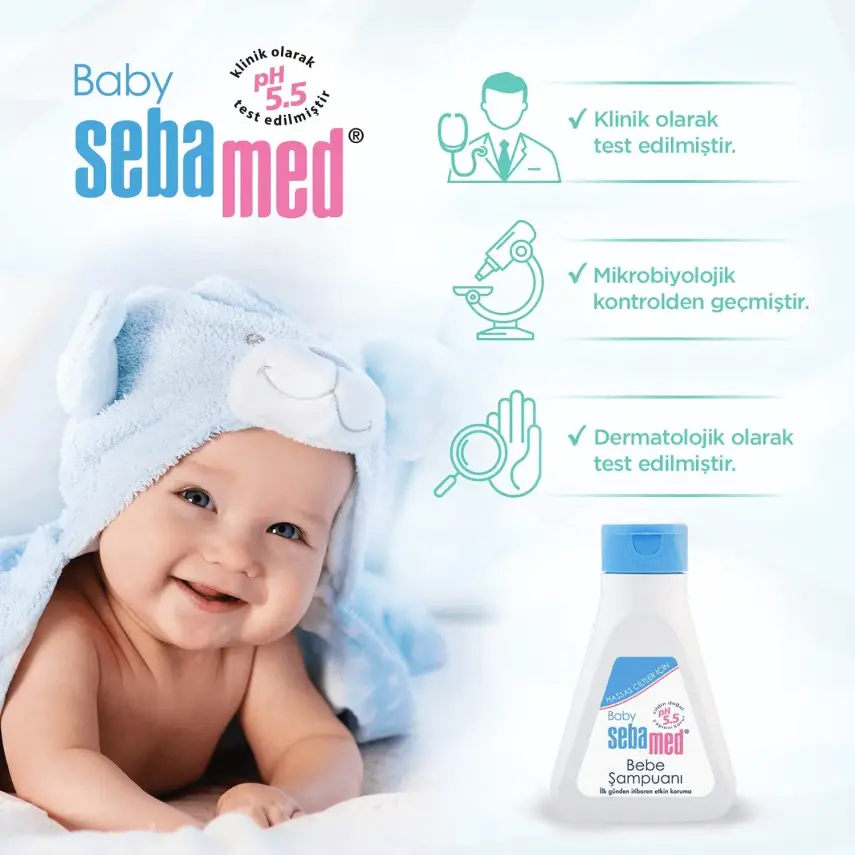 Sebamed Bebek Saç ve Vücut Şampuanı 150 ml x3 - 6