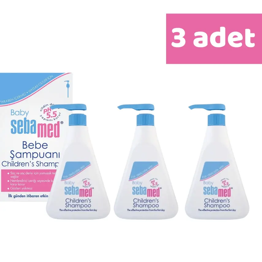 Sebamed Bebek Şampuanı 500 ml x 3 Adet - 5