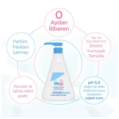 Sebamed Bebek Yenidoğan Şampuanı 500 ml - 2