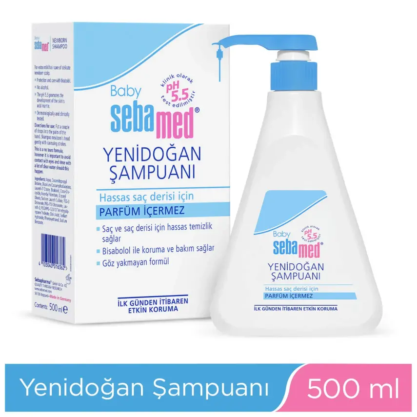Sebamed Bebek Yenidoğan Şampuanı 500 ml - 1