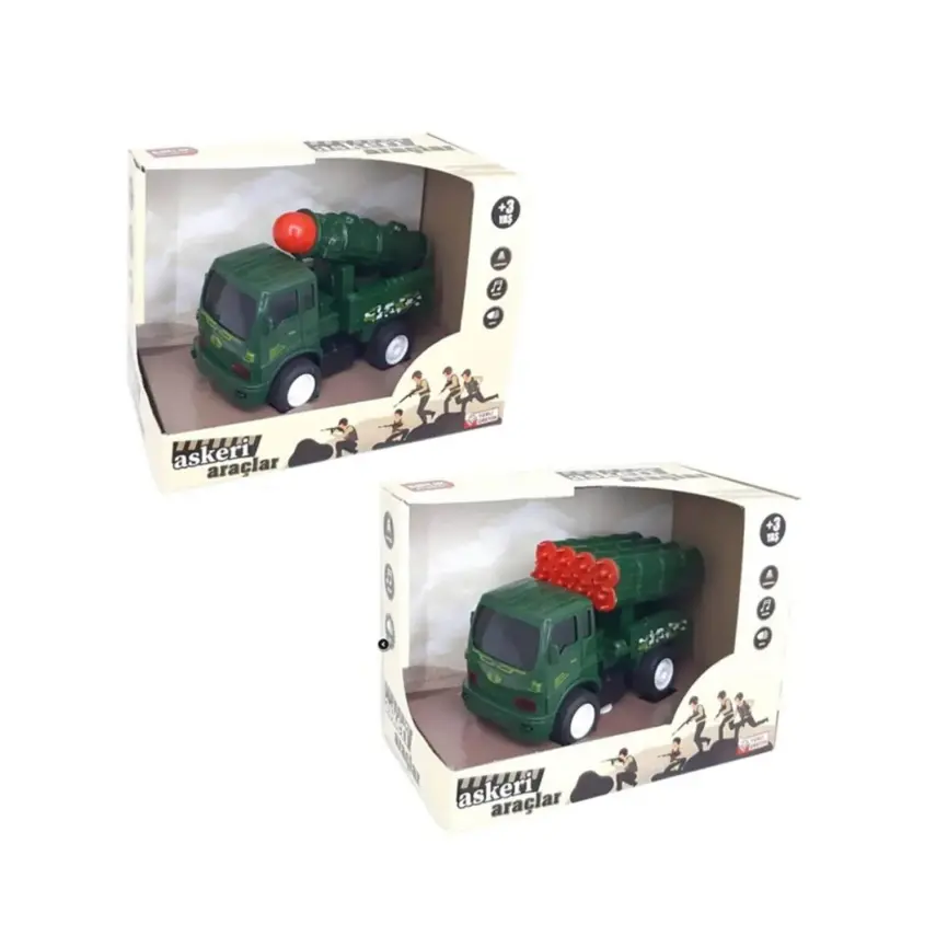 Şehrin Askeri Araçları Pilli Sürtmeli Işıklı - 3